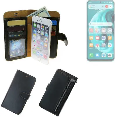 Produktbild von K-S-Trade Schutz Hülle kompatibel mit Huawei Nova 12i Klapphülle Case Phone cover Slim Handytasche Handy Hülle schwarz aus Kunstleder (1 Stk)