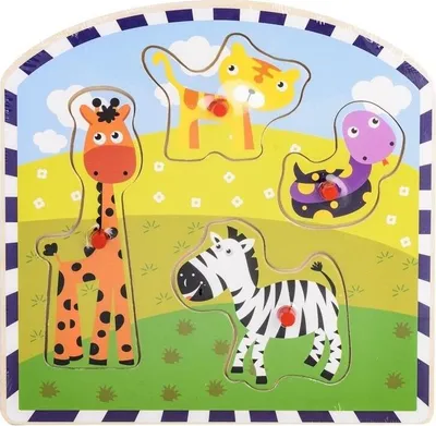 Produktbild von Gerahmtes Jigsaw-Puzzle - Safari