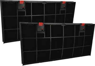 Produktbild von vhbw 2x Aktivkohlefilter kompatibel mit AEG HD8510-M, HE3160-M/GB, HE3160-ML, HE3160ML/GB, HE6260-ML, HL4150-ML Dunstabzugshaube - 43 x 21,2 x 2,7 cm