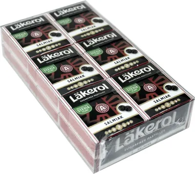 Produktbild von Läkerol Salmiak Pastillen 12 x 23g (Zuckerfrei)
