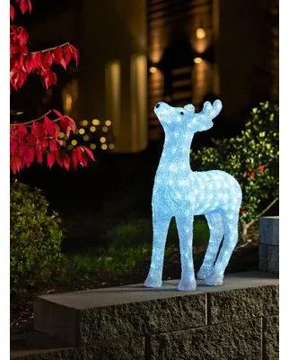 LED-Acryl-Rentier, groß, 176 kaltweiße LEDs, 24 V