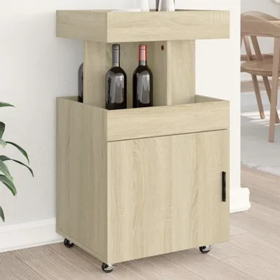 Obrázok produktu pre vidaXL Barový vozík Sonoma dub 50x41x89 cm Materiál na báze dreva