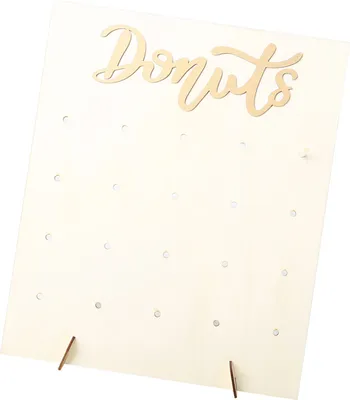 Produktbild von Holz Donut Wandhalterung Donut Halter Hochzeit Dekoration Geburtstag Lieferungen Dekofiguren  20 Kapazität Haushalts Dekoration Donuts Ständer