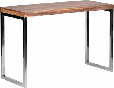 Produktbild von Konsolentisch GUNA Massivholz Akazie Konsole mit Metallbeinen Schreibtisch 120 x 45 cm Landhaus-Stil Sideboard