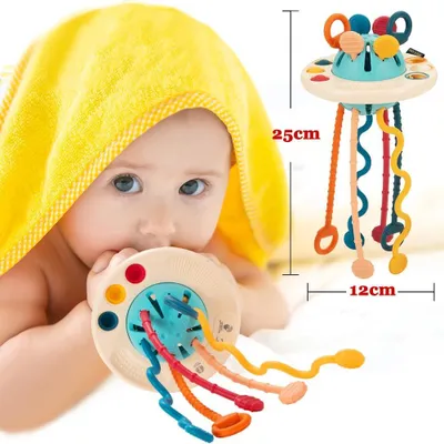 Imagen del producto de Juguetes Montessori para bebés de 6, 12 y 18 meses - Juguetes para bebés de 1, 2 y 3 años - Juguetes multisensoriales para actividades STEM para bebés