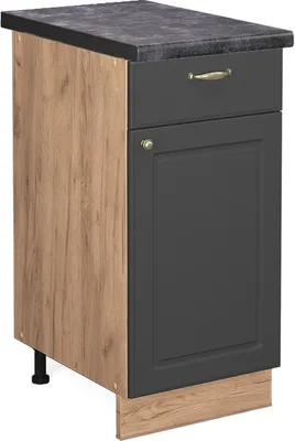 Produktbild von Küchenunterschrank Vicco Fame-Line Anthrazit-Gold 40 cm , AP Anthrazit, Model 45564