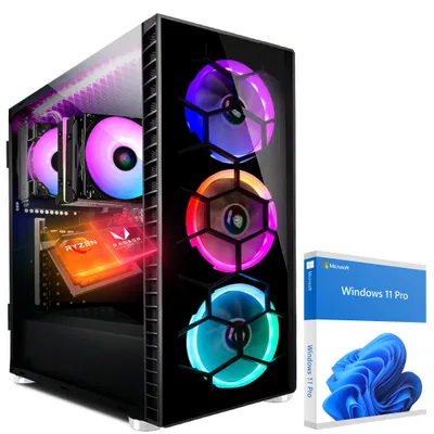 Produktbild von KRAFTPC Gaming-PC AMD Ryzen5 8600G - Radeon 760M Power Grafik - 1000GB M.2 NVMe SSD - 32GB DDR5 - Windows 11 - WLAN - Gamer PC Desktop PC Gaming