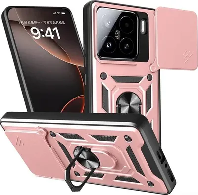 Produktbild von Hülle für Xiaomi 15 - Phonesta CamShield Back Cover mit Kamera-Slider - Roségold