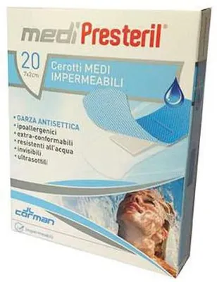 Immagine prodotto di Cerotto Grande Medipresteril Impermeabile 7X3Cm 20 Pezzi