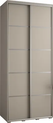 Produktbild von Kryspol Dakota 4 Schrank, zwei Türen - 235,2x120x45cm - Kaschmir Silber