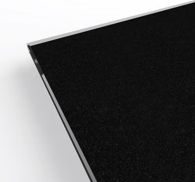 Produktbild von Lacobel - einseitig lackiertes Glas in 4 mm Stärke - Schwarzes Sternenlicht 150x70 cm