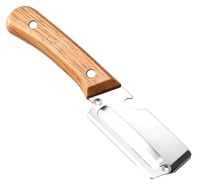 Produktbild von 2in1 Sparschäler - Edelstahl Gemüseschäler und Kartoffelschäler mit Holzgriff - für Obst und Gemüse - 2 Stück
