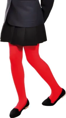 Produktbild von Strumpfhosen 60 DEN für Mädchen Tights bequeme und strapzierfähige Strümpfe aus Mikrofaser Rot 122/128