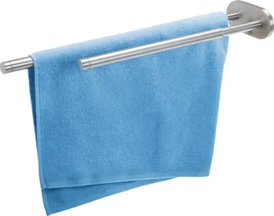 Produktbild von bremermann Bad-Serie PIAZZA - Teleskop-Handtuchhalter, 2-armig, Edelstahl matt