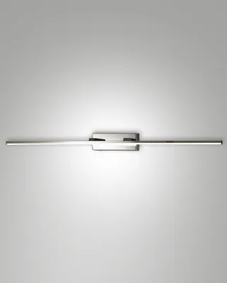 Immagine prodotto di Nala Lampada da Parete LED Integrato 15W 1850lm 3000K IP44 in Metallo e Metacrilato Colore Cromo, Design Moderno e Funzionale per Interni ed Esterni
