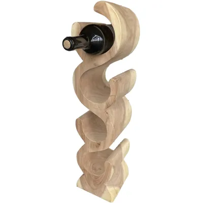 Imagen del producto de Estantería de madera maciza Eastfurn modelo "S" para 4 botellas de vino