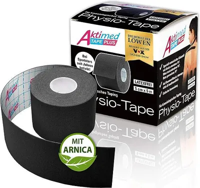 Obrázek produktu pro kineziologický tejp Aktimed TAPE PLUS PhysioTape bylinný extrakt černý