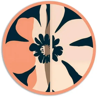 Immagine prodotto di Tovagliette rotonde in PVC Pop Bloom – Set da 3 – Ø 35 cm – Tovagliette lavabili – Italy
