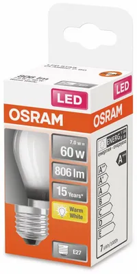 Image de Osram STAR LED bulb Warm white 2700 K 5.5 W E27 D