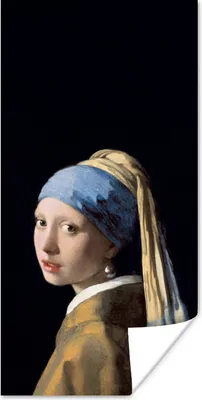 Produktbild von MuchoWow® Poster Mädchen mit Perlenohrring - Vermeer - Kunst 20x40 cm - Plakat - Foto