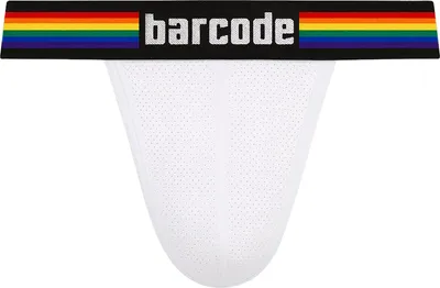 Immagine prodotto di Barcode Berlin - Intimo da Uomo Sospensorio - Pride Jockstrap White - 1x Taglia L