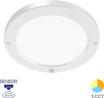 Image de Braytron LED Plafonnier Détecteur de mouvement Lampe Lampe d'escalier Plafonnier Couloir 20W Blanc