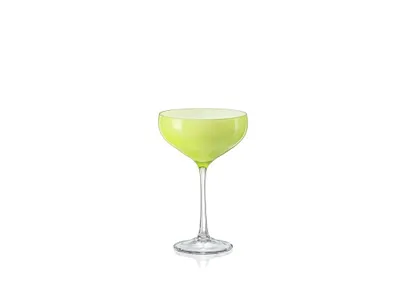 Produktbild von Sektschale Coupe Praline Pistachio Pistazie grün Kristallgläser 180 ml 4er Set Bohemia Crystalex