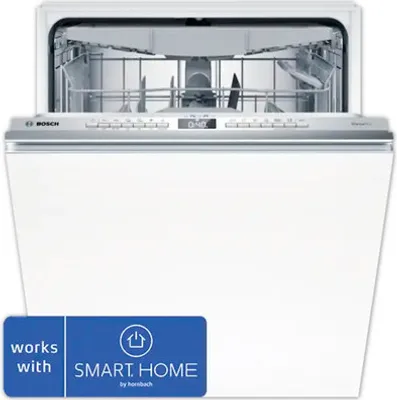 Produktbild von Bosch Serie 4 SMH4ECX28E, Voll integriert, Standardgröße (60 cm), Edelstahl, Tasten, 1,75 m, 1,65 m