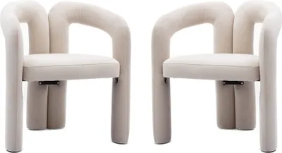 Produktbild von 2er/Set Esszimmerstuehle Samt moderne Design Eimer Seitenstuehle Wohnzimmerstuhl Stilvoller Design-Loungesessel moderne Freizeitstuhl Buerostuhl Sessel