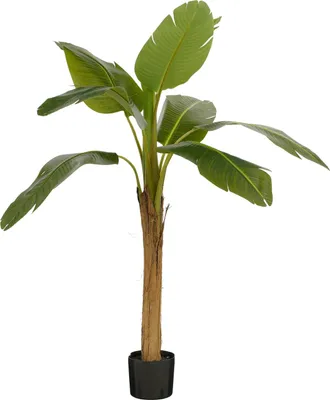 Image de Mica Decorations Plante artificielle Bananenboom - 90x90x155 cm - Polyester - Vert