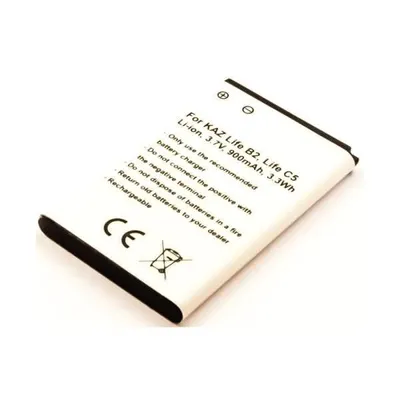 Produktbild von Akku für Kazam KAC5 Li-Ion 3,7 Volt 900 mAh schwarz.