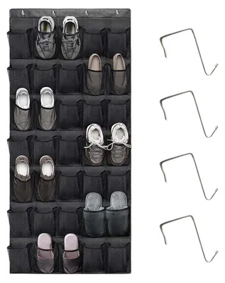 Immagine prodotto di Organizzatore da appendere con 35 scomparti per scarpe e altro, colore nero