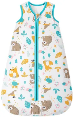 Immagine prodotto di Sacco nanna Famanu, traspirante, 100% cotone – unisex, per neonati da 0 a 6 mesi