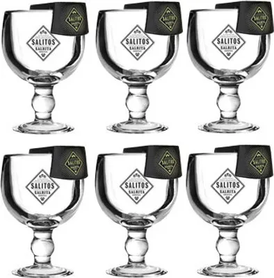 Produktbild von Salitos Salrita Cocktail 6er Set - 6x Cocktailglas + 6x Flaschenhalter