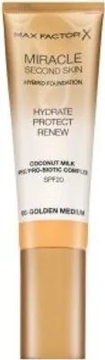 Produktbild von Max Factor Miracle Second Skin, Tube, Creme, Jeder Hauttyp, Feuchtigkeitsspendend, Schutz, Mittel, Golden Medium
