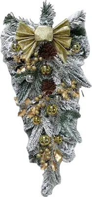 Produktbild von Weihnachts-Treppenhauskranz, Girlande, Schleife, Türhänger, Garten-Weihnachtsbaum-Anhänger, Party- und Neujahrsdekoration