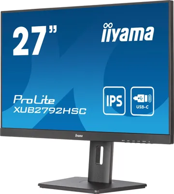 Produktbild von iiyama ProLite XUB2792HSC-B5, 68,6 cm (27"), 1920 x 1080 Pixel, Full HD, LED, 4 ms, Schwarz