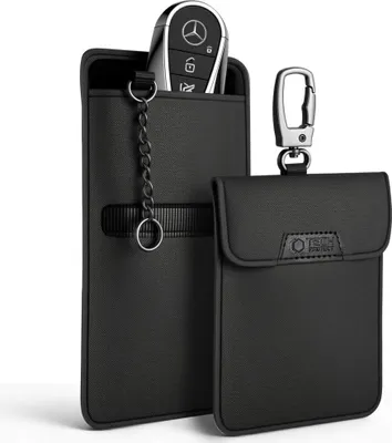 Image de Housse de protection Cage de Faraday, Tech-Protect KLR400 Pouch Keyless RFID Signal Blocker Case, Noir