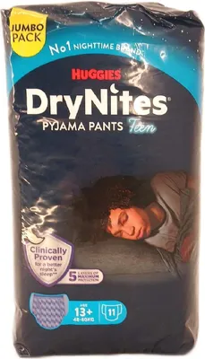 Produktbild von Huggies DryNites Nachtwindeln bei Bettnässen für Jungen ab 13 bis ca. 17 Jahre