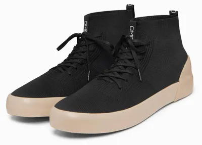 Imagen del producto de OMBRE Zapatillas de caña alta, algodón, estilo casual, modelo OM-FOKS-0201, color negro, talla 42