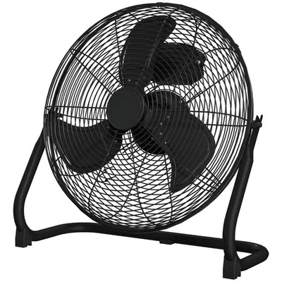 Produktbild von AIORBER Tischventilator elektrisch 3 Geschwindigkeiten, 120° verstellbar, Metall, leise, tragbar, schwarz