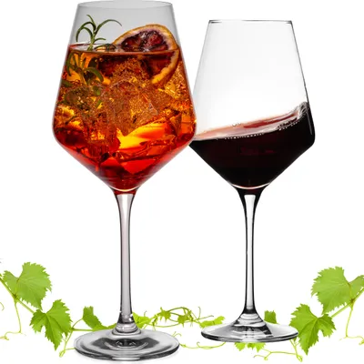 Produktbild von IMPERIAL glass Aperitif Glas Set 2x 580ml - Aperitif Gläser Spritzglas aus Crystalline Glas spülmaschinenfest Serie "Athen"