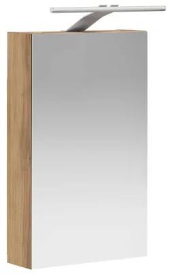 Productafbeelding van vidaXL Badkamerspiegelkast, handgemaakt, eikenhout, 30 x 10,5 x 50 cm