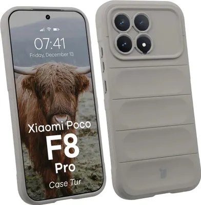 Produktbild von Robuste Handyhülle für Xiaomi POCO F8 Pro, Bizon Case Tur, Hellgrau
