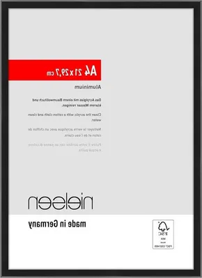 Productafbeelding van Famanu fotolijst, aluminium, zwart - A4 (21x29,7 cm)