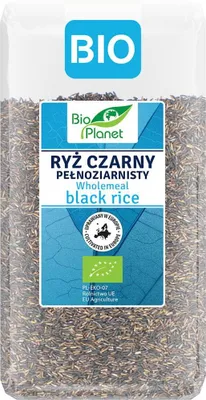 RYŻ CZARNY PEŁNOZIARNISTY (UPRAWIANY W EUROPIE) BIO 500 g - BIO PLANET