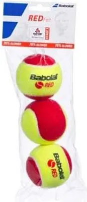Image de Babolat Red Felt Jaune / Rouge 3 Balles