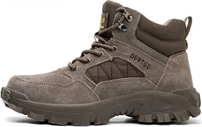 Produktbild von Herren-Arbeitsstiefel mit Stahlkappe, Herren-Sicherheitsarbeitsstiefel, Industrie-Bauschuhe, rutschfest und bequem (36–46)