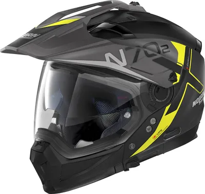 Imagen del producto de Casco Nolan N70-2 X Bungee N-Com, color  mate/amarillo, talla XS (55)