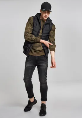 Image de Urban Classics - HOODED SMALL BUBBLE Weste schwarz - S